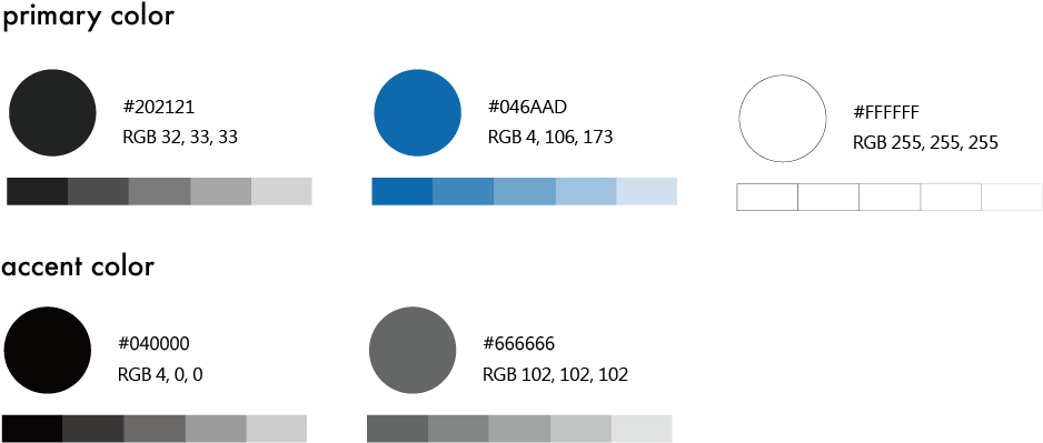 Magnate UI color system and component palette
