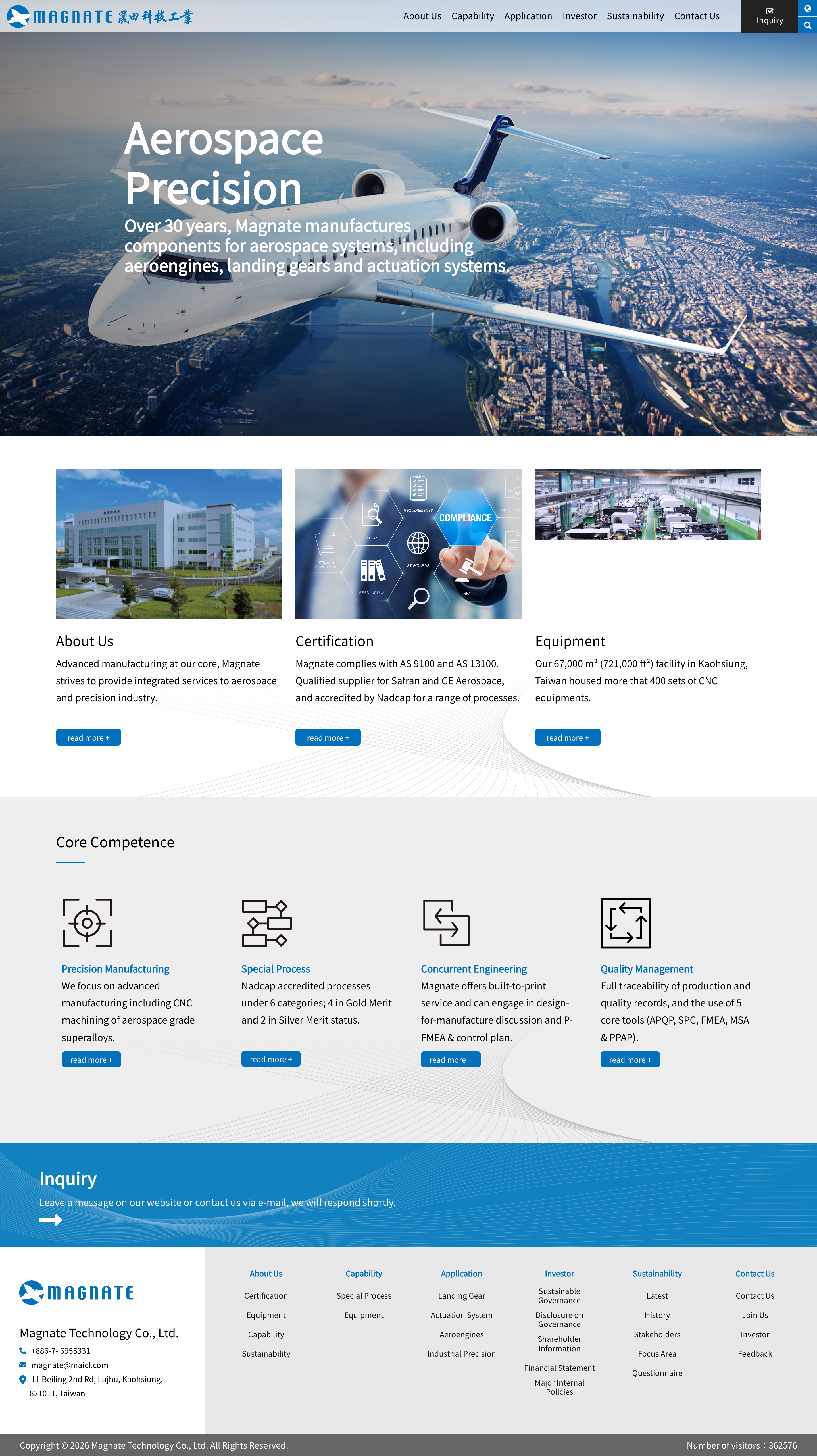 Redesigned Magnate website homepage with modular responsive layout