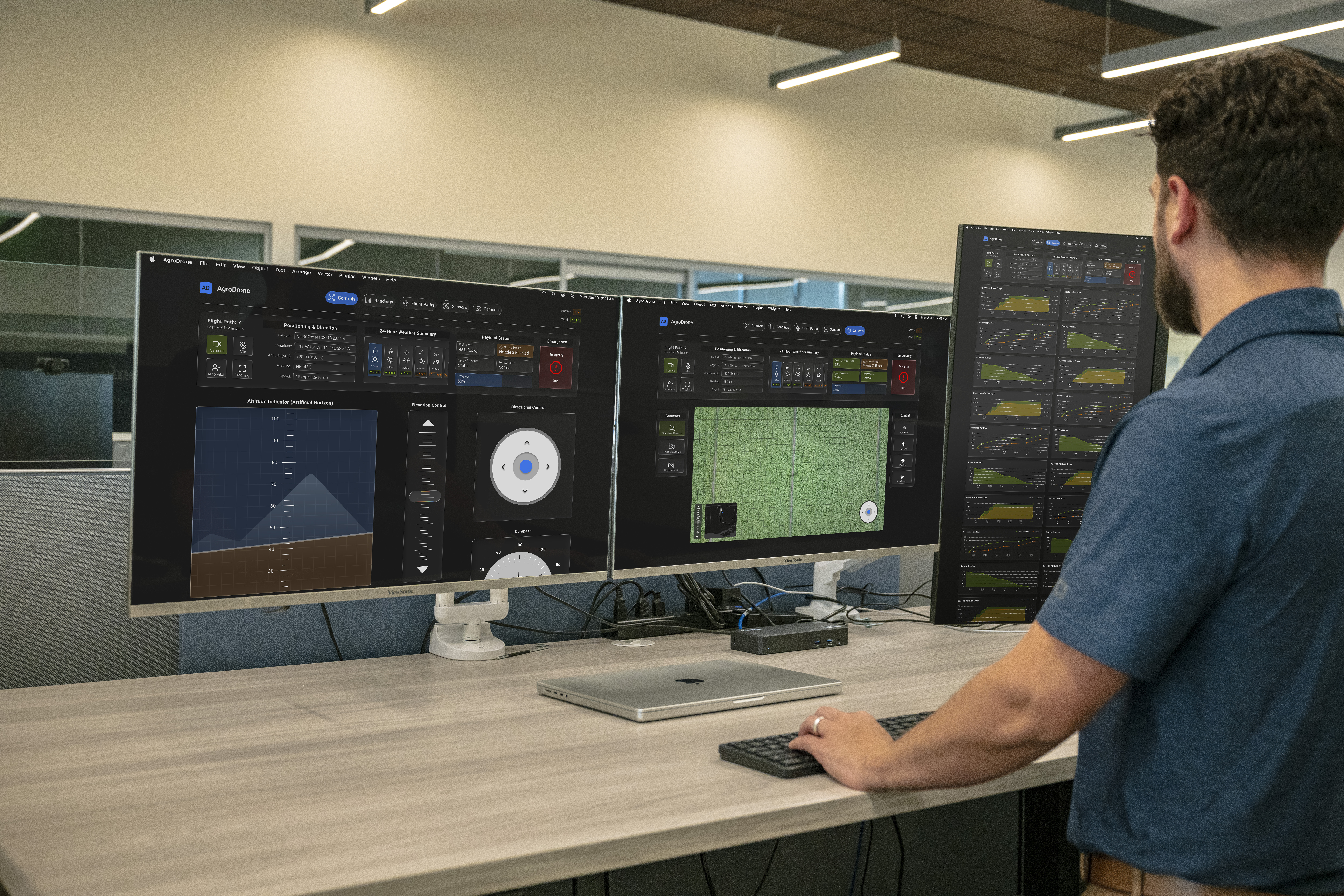 UAV technician interface concept mockup
