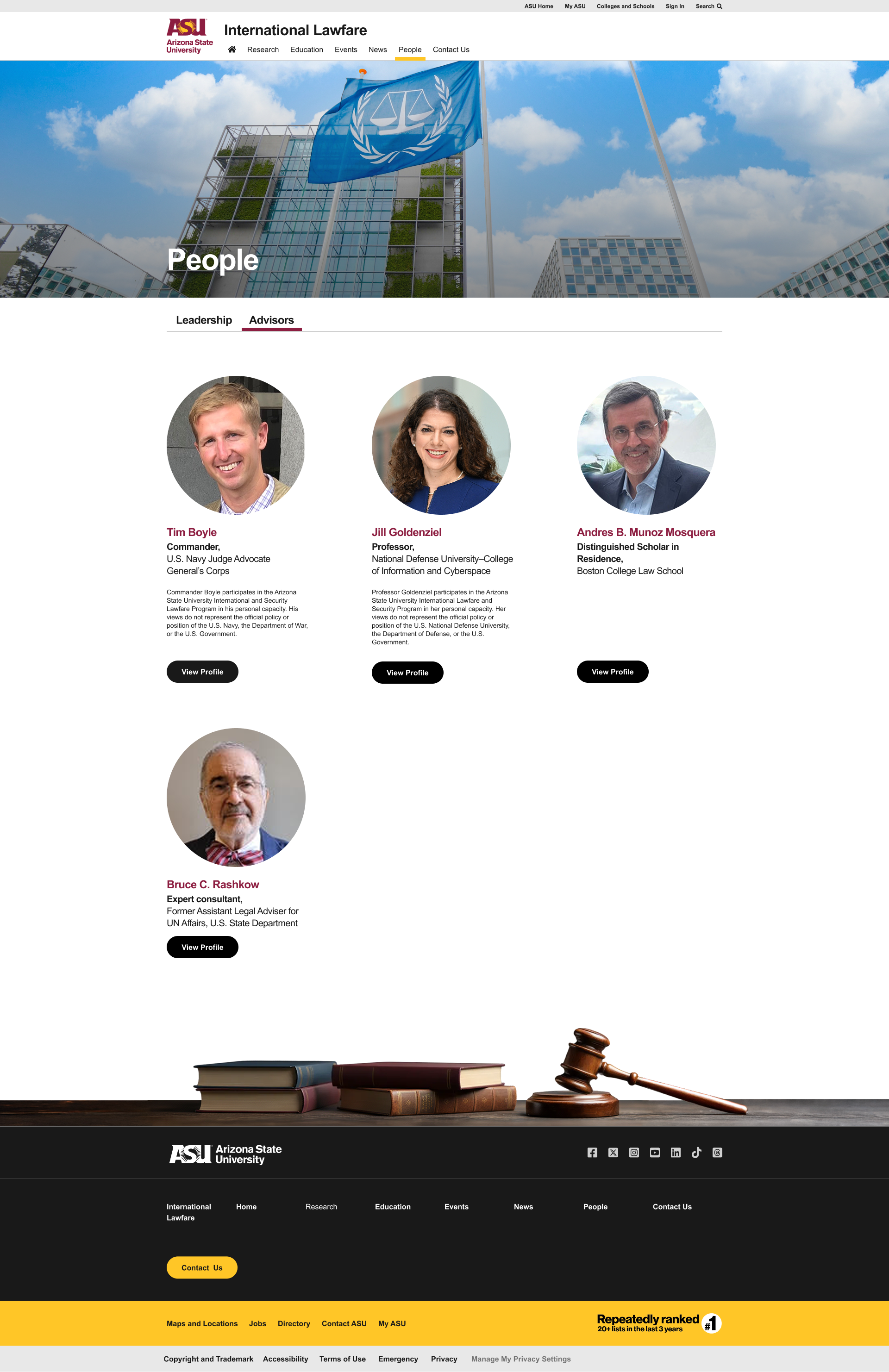 People directory page